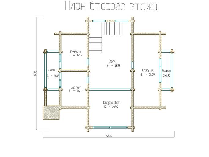 Проект дома ДД-254-6 15,3x14,5 фото 7