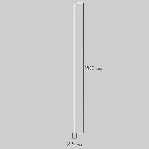 Стяжка (хомут) нейлоновая сверхпрочная Power Lock, 2.5×200 мм, белая, Sonnen, 607920, опт фото 2