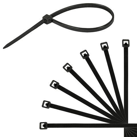 Стяжка (хомут) нейлоновая сверхпрочная Power Lock, 2.5×100 мм, чёрная, Sonnen, 607915, опт фото 4