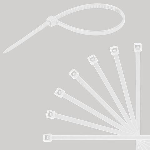 Ауыр нейлон галстуктар (қапсырмалар), 150 дана жиынтығы (2,5×100/150 мм; 3,6×200 мм), ақ, Sonnen, 607927, көтерме фото 3