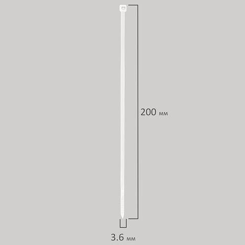 Стяжка (хомут) нейлоновая сверхпрочная Power Lock, 3.6×200 мм, белая, Sonnen, 607921, опт фото 2