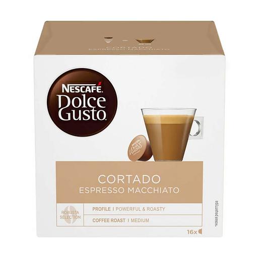 Кофе в капсулах для кофемашин Nescafe Dolce Gusto Cortado Espresso Macchiato, 16 капсул ОПТ фото 2