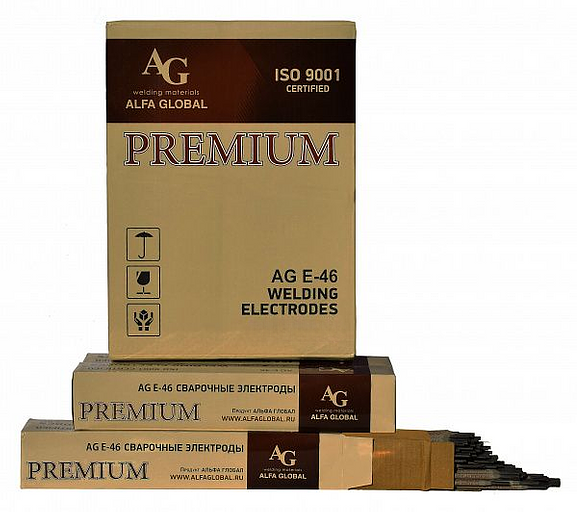 Электроды сварочные AG E-46 Premium д. 2,5 мм 1 кг фото 1
