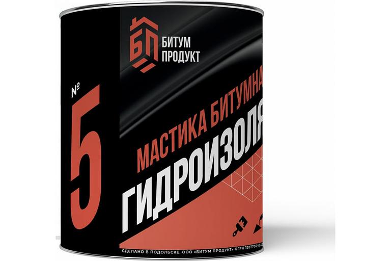 Bitumen waterproofing mastic, 2 kg фото 1