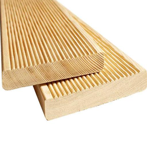 Corduroy larch decking board, wholesale фото 1