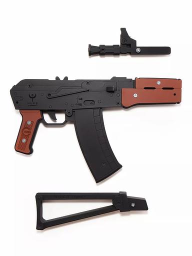 Резинкострел «Автомат АКС-74У» в подарочной упаковке фото 4