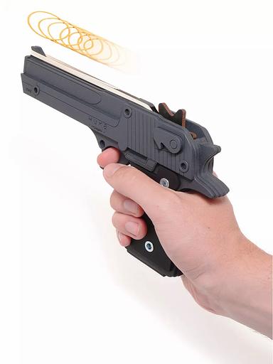 Резинкострел «Пистолет Desert Eagle» серый, в подарочной упаковке фото 4