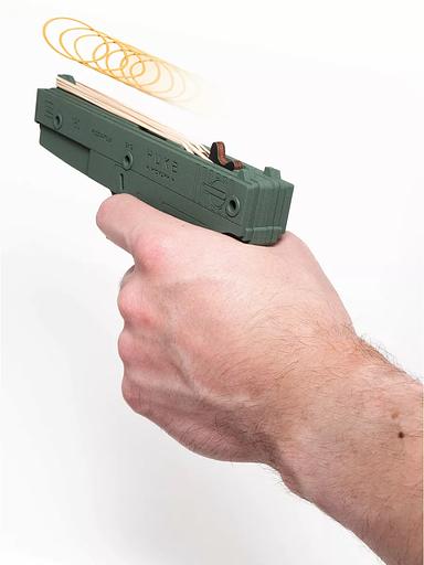 Резинкострел «Пистолет Glock 18C» зелёный, в картонной упаковке фото 2