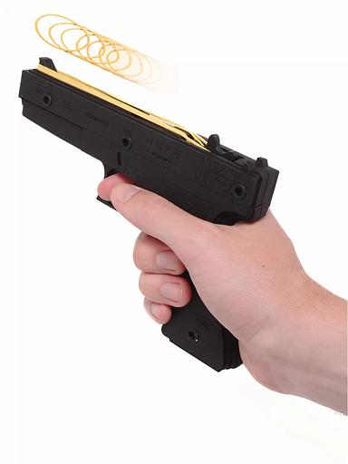 Резинкострел «Пистолет Glock 18C» чёрный, в подарочной упаковке фото 4