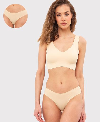 Трусы женские слипы Cherry Girl PJ001, бежевый, опт фото 1