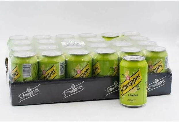 Напиток безалкогольный сильногазированный «Schweppes Lemon» 330 мл ж/б ОПТ фото 2