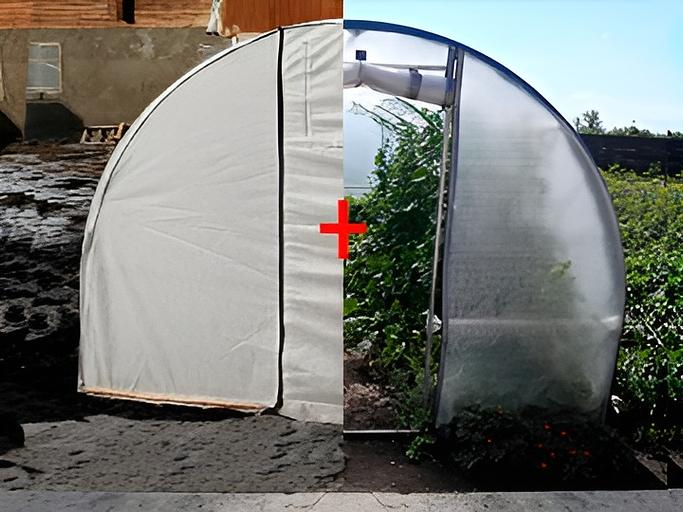 Жылыжайларға арналған жабын материалы қос Agrocover «Оқшауланған» 3×6 м фото 1