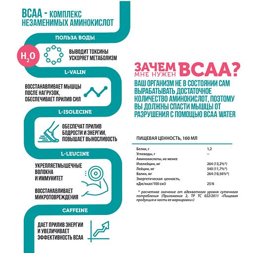 Напиток Vit Up «BCAA water вишня-слива» 0,5 л фото 2