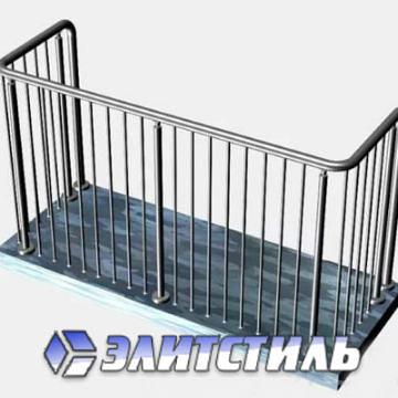 Ограждения для балконов из нержавеющей зеркальной стали с вертикальными струнами безопасности фото 1