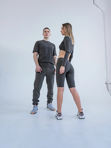 Велосипедки женские темно-серые № 5 фото 5