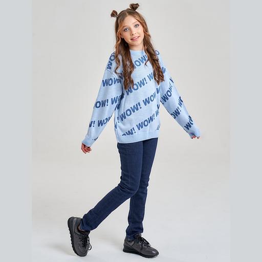 Jumper "Wow" blue, for girls wholesale фото 5