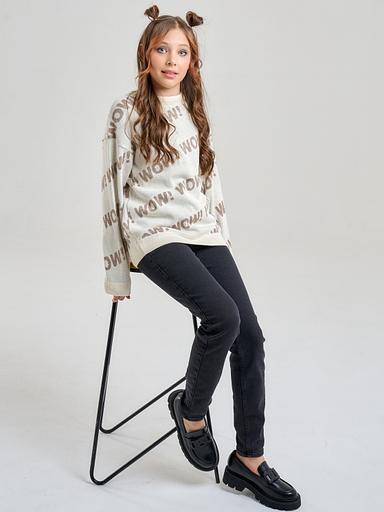 Jumper "Wow" milky, for girls WHOLESALE фото 8