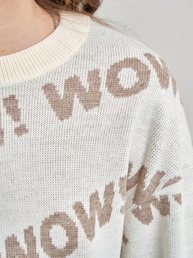 Jumper "Wow" milky, for girls WHOLESALE фото 9