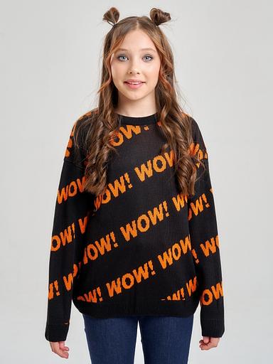 Jumper "Wow" black, for girls WHOLESALE фото 1