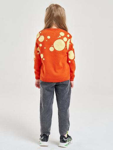 Jumper "Giraffe" terracotta, for girls WHOLESALE фото 6