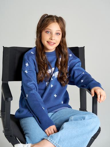 Jumper "Inspire" blue, for girls WHOLESALE фото 5