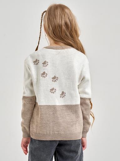 Джемпер "Аю" ашық қоңыр, қыздарға арналған ОПТОМ фото 2