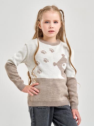 Джемпер "Аю" ашық қоңыр, қыздарға арналған ОПТОМ фото 3