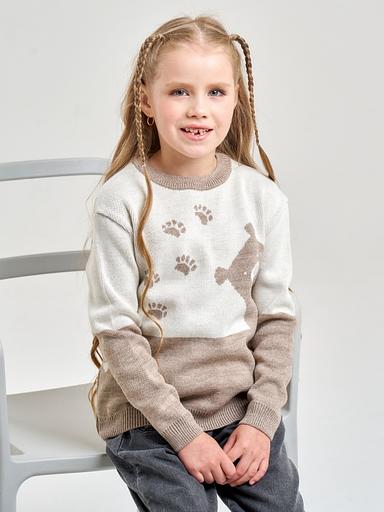 Джемпер "Аю" ашық қоңыр, қыздарға арналған ОПТОМ фото 4