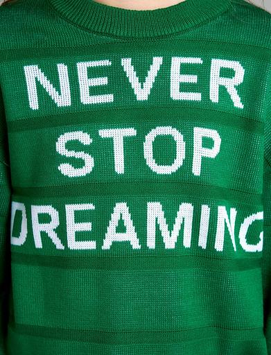 Jumper "Stop" green, for girls WHOLESALE фото 3