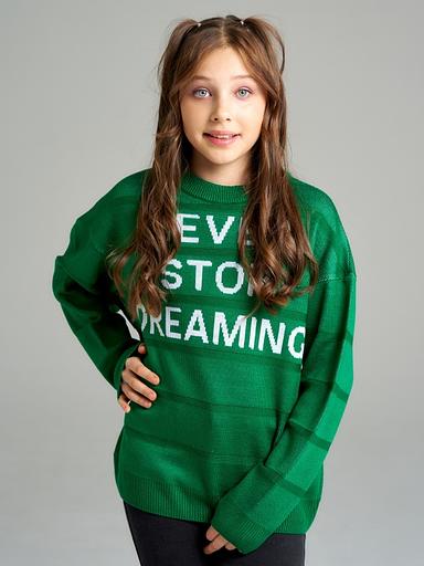 Jumper "Stop" green, for girls WHOLESALE фото 4
