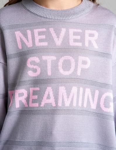 Jumper "Stop" gray-pink, for girls WHOLESALE фото 2