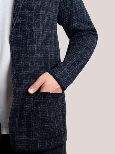 男士开衫“Osip”蓝色批发 фото 5