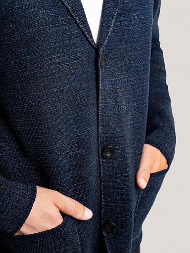 Ерлерге арналған кардиганы «Остап» көк ОПТОМ фото 6