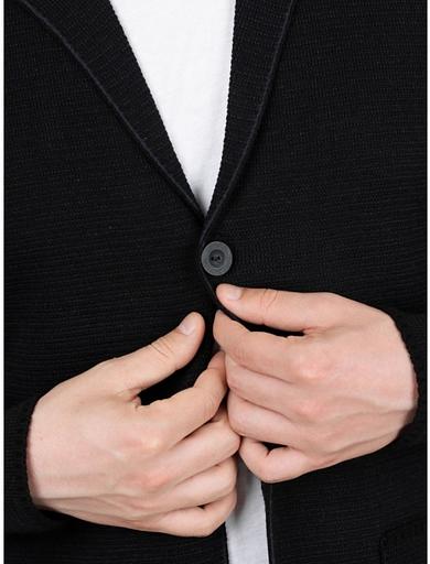 Кардиган мужской «Остап» чёрный ОПТ фото 4