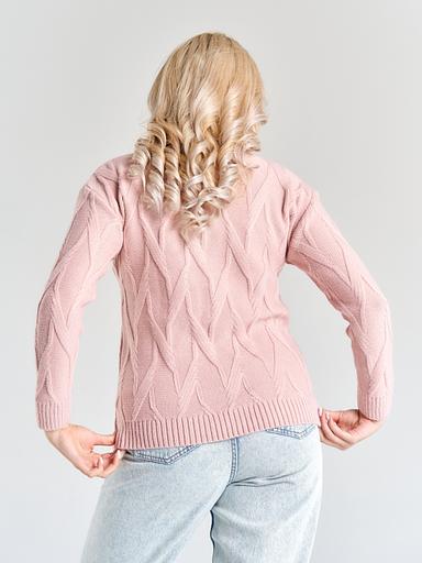 Джемпер женский «Заря» розовый ОПТ фото 2