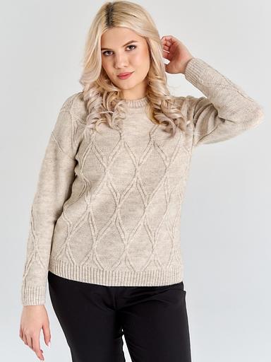 Джемпер женский «Звезда» бежевый ОПТ фото 1