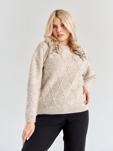 Джемпер женский «Звезда» бежевый ОПТ фото 2