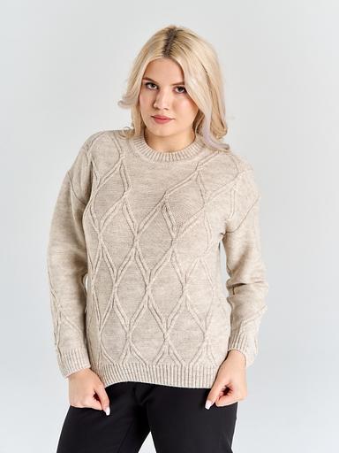 Джемпер женский «Звезда» бежевый ОПТ фото 4