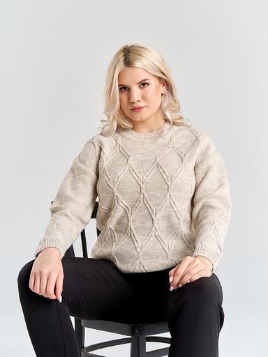 Джемпер женский «Звезда» бежевый ОПТ фото 5