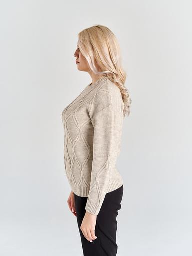 Джемпер женский «Звезда» бежевый ОПТ фото 7