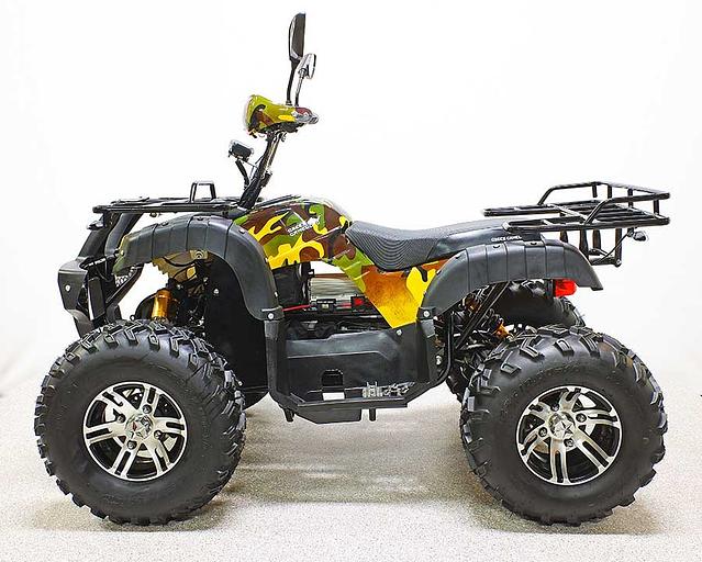 Квадроцикл GreenCamel Сахара AWD 4x4 армейский жёлтый (60V 2x2kW R10 alum Дифференциал) фото 4