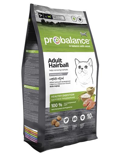 Сухой корм для кошек «Probalance» Hairball выведение шерсти 10 кг, опт фото 1