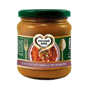 Кабачковая икра с чесноком «Русский край» 450 мл ОПТ фото 1