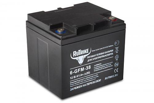 Тяговый аккумулятор RuTrike 6-GFM-38 (12V41A/H C20) фото 1