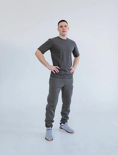 Ерлерге арналған сұр жүгіру шалбары №3 фото 1