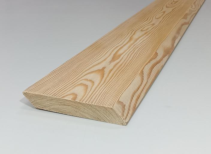 Планкен скошенный из лиственицы АВ 2000-6000×90-140×20 мм фото 1