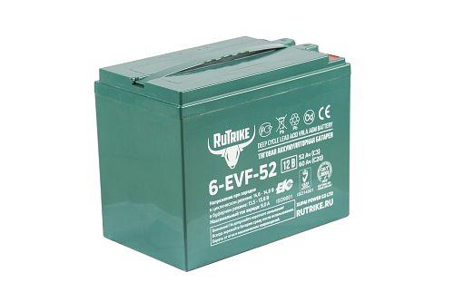Traction battery RuTrike 6-EVF-52 (12V52A/H C3) фото 1