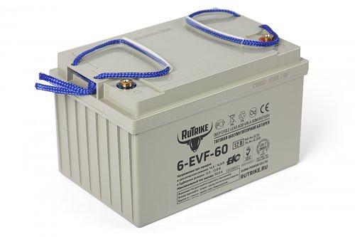 Тяговый аккумулятор RuTrike 6-EVF-60 (12V60A/H C3) фото 1