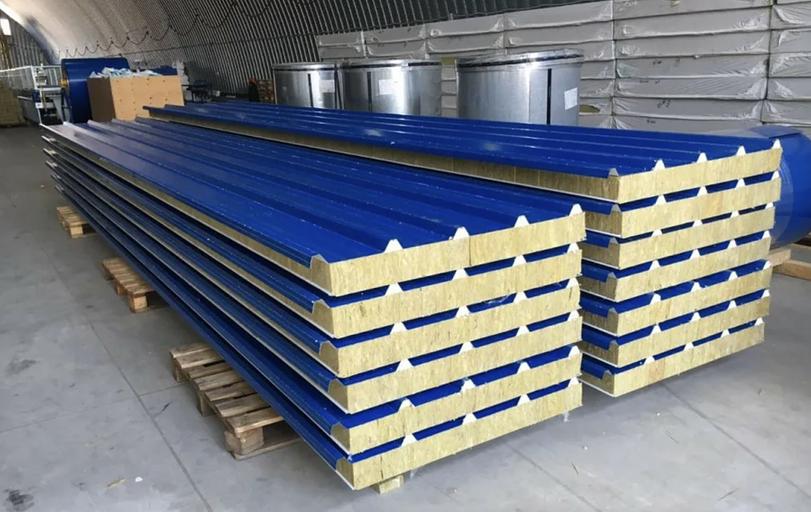 Roofing sandwich panel with mineral wool 100 mm, wholesale фото 1