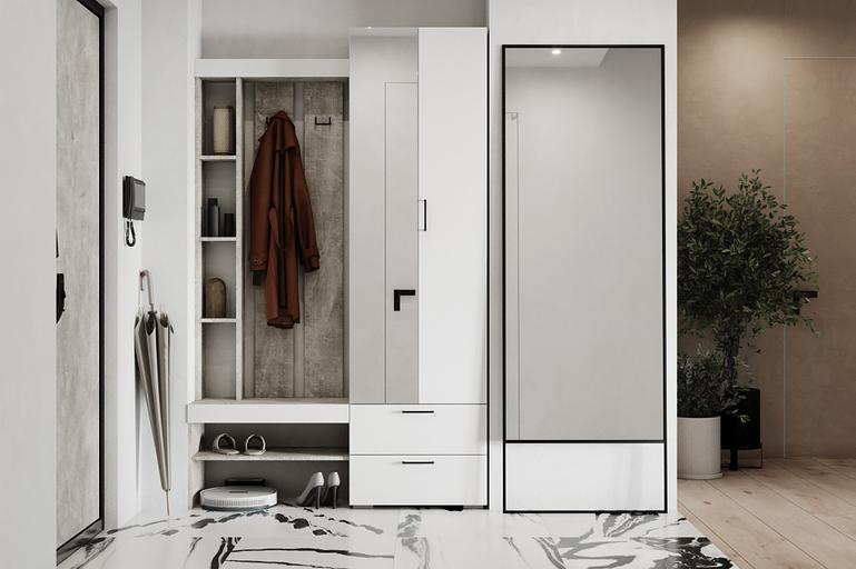 Дәліз «Торонто» 1 нұсқасы студиясы жарық, ақ, көтерме фото 1